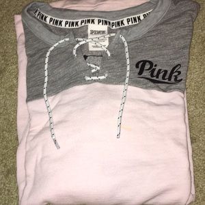 Pink lightweight sweatshirt/pullover